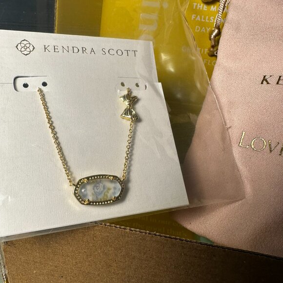 Kendra Scott x LoveShackFancy Elisa Necklace Blue - Picture 3 of 3